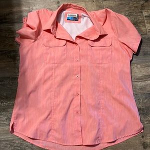 Womens coral Magellan fishing shirt